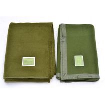 New Old Inventory 2000g Blanket Grass Green Wool Blanket Double Blanket Edge Thickening Warming Regular Army Fan Supplies