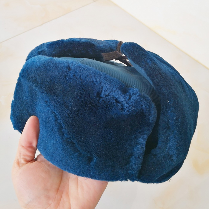 New fidelity cotton hat Lei Feng planted velvet hat cold and warm outdoor snow windproof cotton hat sky blue men's and women's cotton hat
