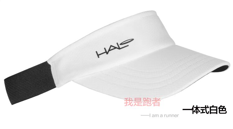 HALO tích hợp điều chỉnh mũ không đầu mũ visor mũ thể thao chạy mũ mồ hôi - Mũ thể thao mũ lưỡi trai đen