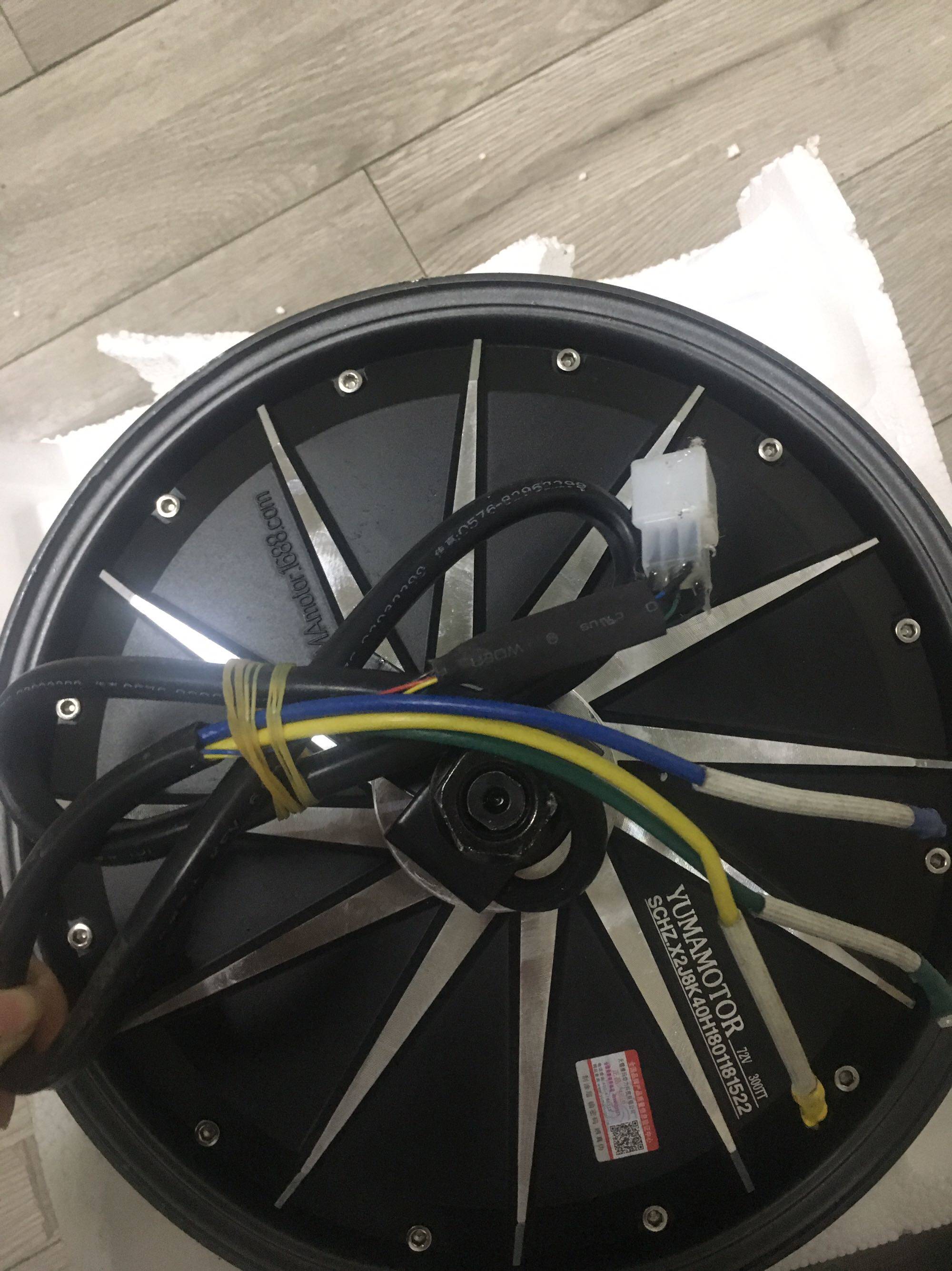 Yuma motor 12 inch 3000W Yuma high power climbing 12 inch 3000W speed version of the electric grinding motor 40 magnetic steel