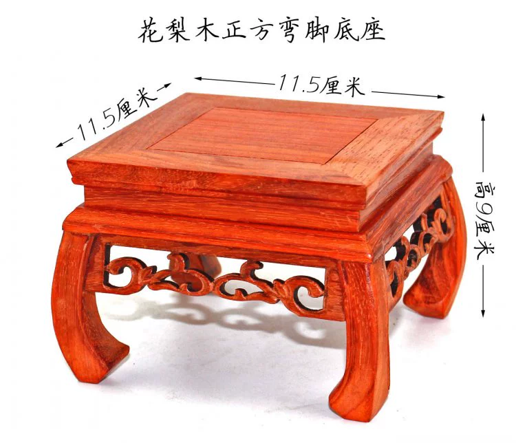 Cơ sở đá tượng phật bình bonsai ấm trà bằng gỗ trang trí cơ sở gỗ rắn khung gà cánh gỗ hình chữ nhật khay gỗ - Trang trí nội thất