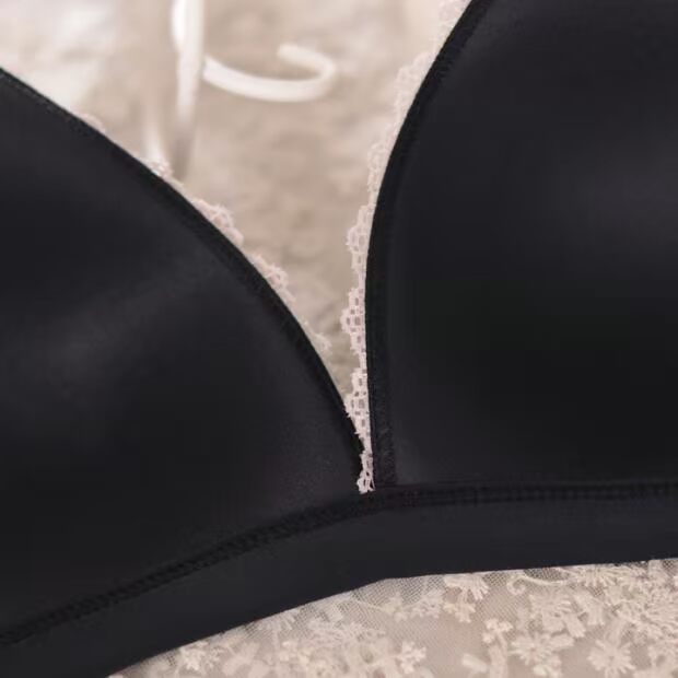 Áo nữ không có vòng đầy đủ cỡ lớn D cup chất béo MM bra phần mỏng ren ngực lớn bikini đồ lót bikini 2020