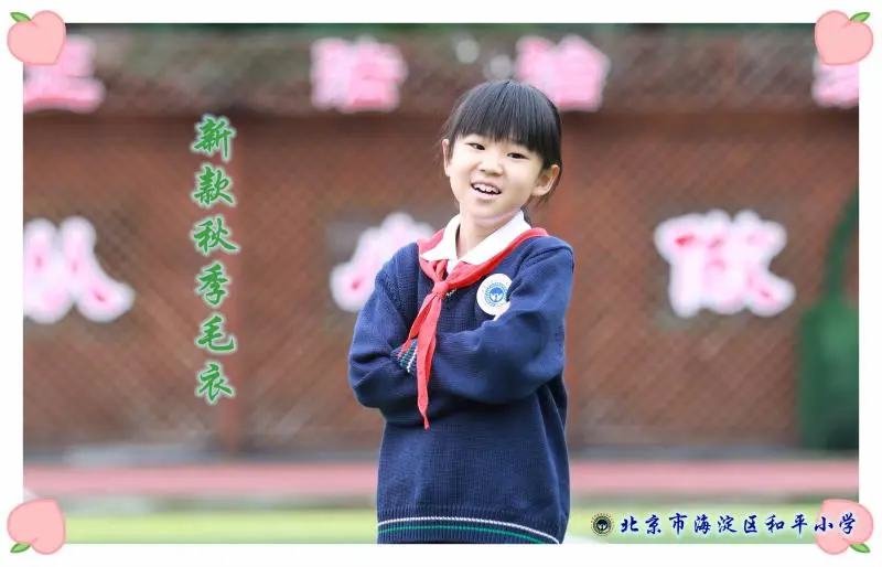 Peace Elementary School Sweater School Uniforms for students Please order in advance-Taobao