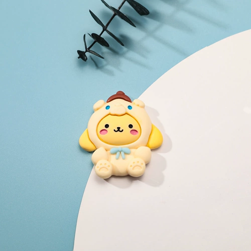 Большая мультяшная кукла, кремовый чехол для телефона, набор материалов ручной работы, барсетка, аксессуар для волос, DIY