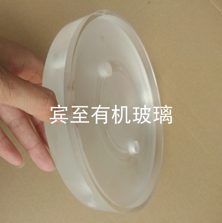 High transparent acrylic disc organic glass threaded cover organic glass plate perforated car steps to take over
