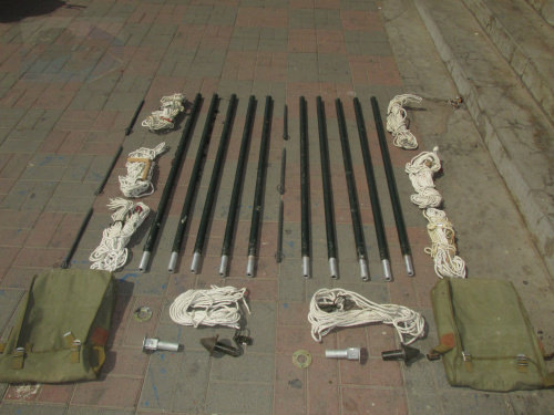 Military light antenna plug pole dipole antenna pole (6 meters 3 cm thick)