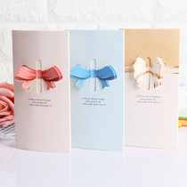 Creative love Bow greeting card blessing card