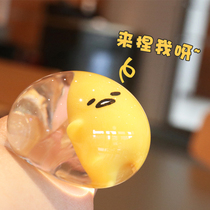 Yolk brother water egg simulation egg yellow Jun egg Jun Q pinch music vent toy animation childrens toys