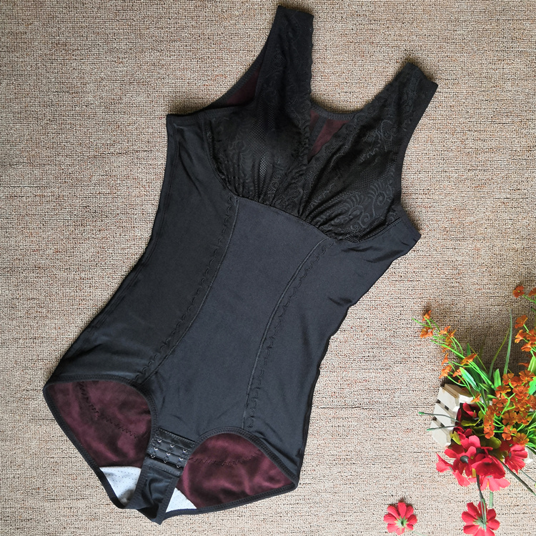 Mùa thu và mùa đông dày lên cộng với nhung đai ngực pad đồ lót nhiệt tam giác Xiêm corset quần áo giảm béo từ mặc áo ngực phụ nữ đồ lót phụ nữ