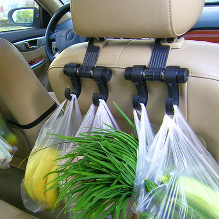 Creative multi-purpose car hook car seat back hook car seat double hook hidden car hook