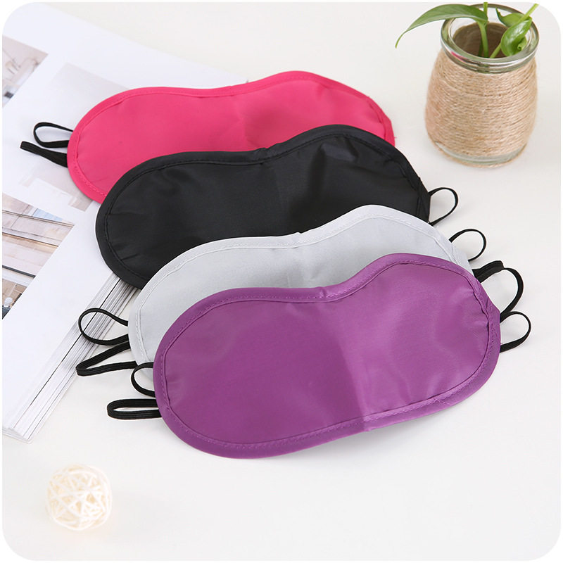 Creative solid color summer breathable eye mask Travel portable men's and women's eye mask Sleep nap sleep shading eye mask