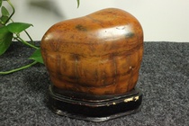 Dawan Stone Large Fossil Painted Pottery Stone #5 Decoration with Base Desk Stone Guangxi Liuzhou Strange Stone Sanjiang Stone