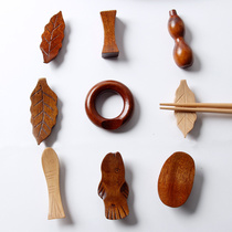 Japan-style and wind log chopstick holder chopstick holder chopstick holder chopstick pillow spoon pillow chopstick rack handmade creative tableware zakka