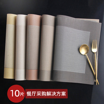 10 Slices Dining Mat Pvc Restaurant Hotel Dining Room Table Mat Western Dining Mat Au Style Day Style Cutlery Bowl Mat Dish Cushion Dining Cloth Cushion