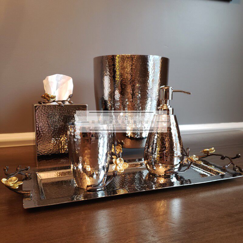 (Simple Luxurious) Michael Aram Light Lavish Golden Orchid Engraving Bathroom Bathroom Toiletries