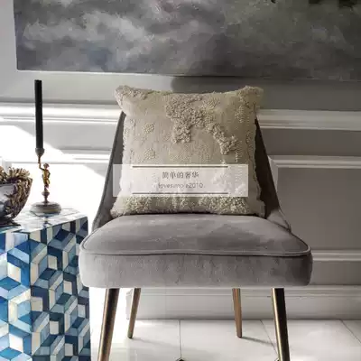 Living room sofa pillow spot fashion rivet velvet hotel Model Room square bedroom bedside cushion pillow