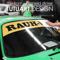 TUTU car sticker custom RWB front windshield indenter sticker GT Spirit wide body modified car sticker