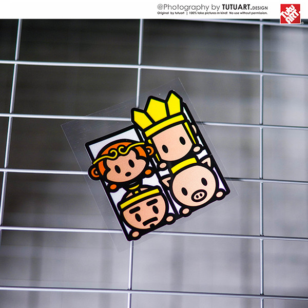 TUTU tutu car sticker creative big talk western tour car with scratches covering reflective patch side window glass waterproof stickers