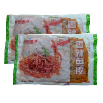 Asian fishing port spicy fish skin 150g spicy fish skin seafood specialty thawing open bag ready to eat 13 packs