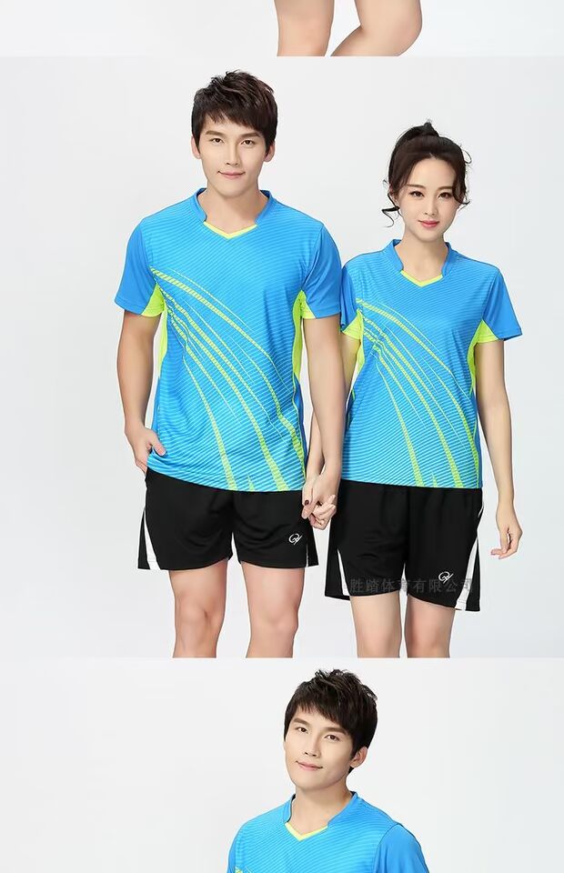 Bộ đồ bóng chuyền ngắn tay chính hãng mới 2018 cho người mẫu nam và nữ. mẫu quần áo bóng chuyền nữ	