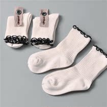 1-3 years old autumn and winter girls short socks spring and autumn female baby socks Princess socks Cotton Spring childrens socks sweat socks