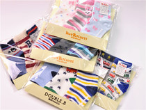 3 Double spring and autumn anti-slip MIKI original single-day boy girls autumn 1-3-5-7 year old pure cotton big child cartoon cotton socks sock short socks