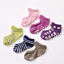 1-3 years old spring and autumn indoor non-slip floor socks 3 pairs of boat Socks baby socks children socks cotton socks daily