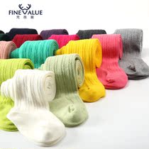 Spring autumn pure cotton High elastic baby Even pants Sox children Even pants socks girls baby beats bottom pants socks cotton socks