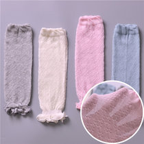 Summer Fat baby Pine Mouth Care Kneecap Ultra Slim Baby Crawl Leg Socks not Legs Two ends loose Diaper Socks Pure Cotton