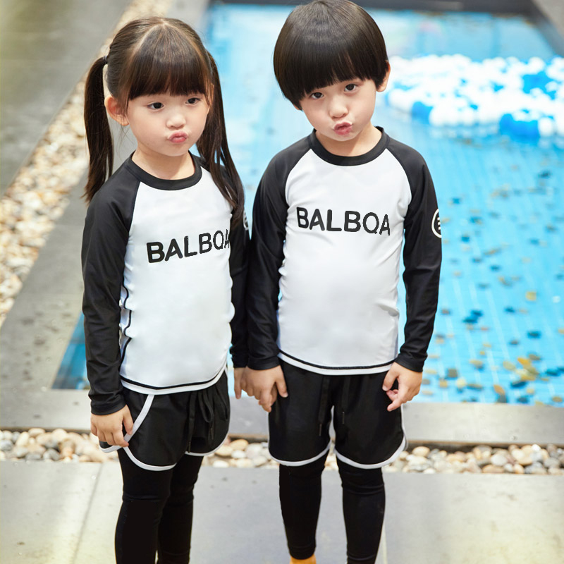 Baby Diving Dress Children's Boy and Women's Split Sleeve Swimsuit Sunscreen Sunscreen Surface Small Child