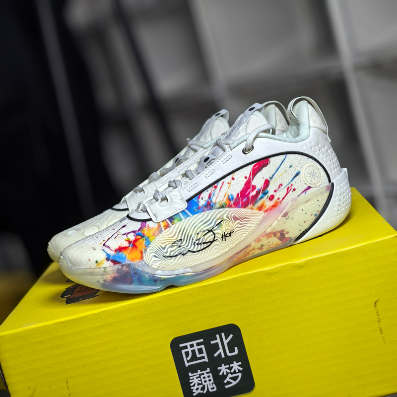 Li-Ning Wade City 13 Encore Men's Shock Absorption High Rebound Professional Competition Basketball Shoes Abav047/043