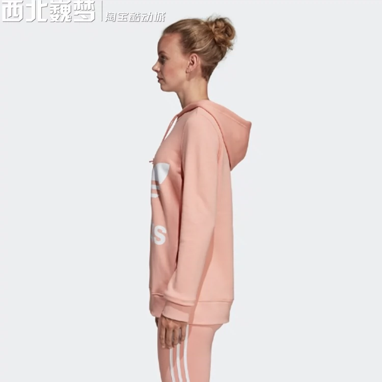 Adidas clover nữ thể thao và giải trí lớn logo áo len chui đầu FH8563 DV2560 - Thể thao lông cừu / jumper