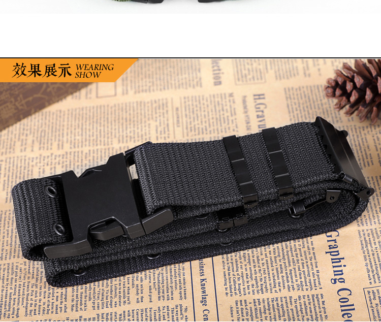 Lực lượng đặc biệt đào tạo quần áo ngụy trang vành đai bên ngoài đen quân xanh vành đai chiến thuật bện vành đai bên ngoài vũ trang vành đai nịt nam