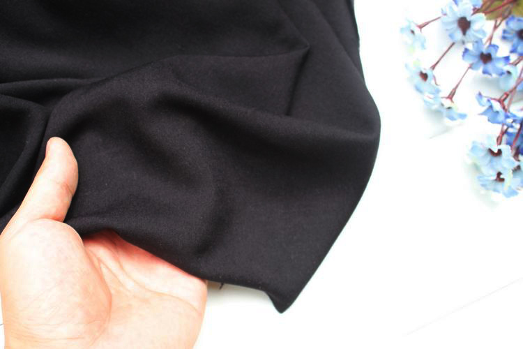 Hóa trị hai nửa màu đen tuyền một mã hóa mét rayon rayon liệu vải vải mùa hè vải váy bourette - Vải vải tự làm vải thô cotton