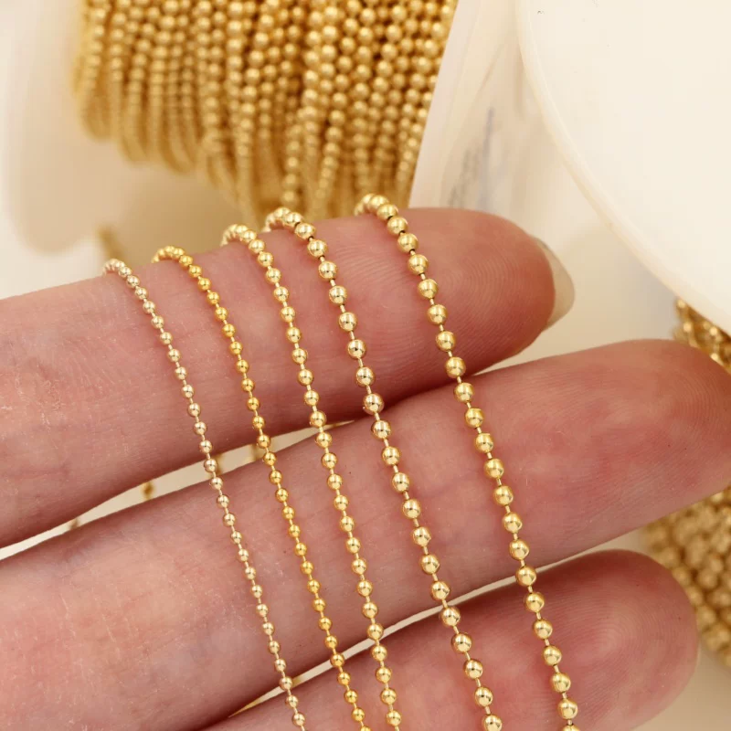 Американское 14K золотое звено-брелок, цепочка браслета в стиле Sanchain, аксессуары полупринт - Made San бусины цепь Doudou цепь