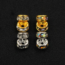 Japan 100 lap drill ring wheel Phnom Penh silver edge circle white drill color drill DIY parting drill loose bead not to fall color