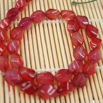 Natural Brazil AAA (3A Manau Pearl Beads Twist Jute Pearl Ornament Accessories Watermelon Red