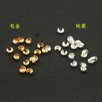 American 14K gold gold gold injection accessories cover wire buckle positioning beads half Crescent finishing beautification