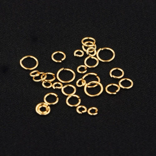 Рекомендуемые DIY Matermade Material Jewelry Accessory American 14k Bead Gold Gold Gold Cring Закрытое входное кольцо O -типа