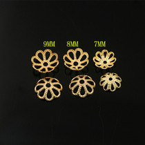 Domestic 24K Gold Gold Gold Series DIY jewelry bracelet necklace accessories hollow flower tray A22-A24