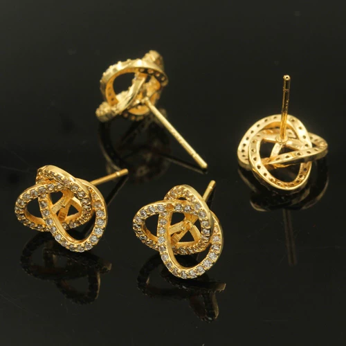 Медные серьги, аксессуар, аксессуары, микроинкрустация, DIY