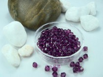 Czech Baosi Osa crystal DIY string of beads deep purple -204 3M-8MM rhombus tip