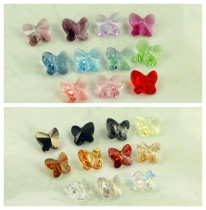 DIY loose beads Beads Accessories 5754 Austria Crystal strings Hearts Butterfly Multicolored 10MM