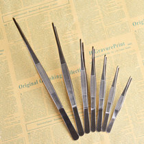 Hai Kawasaki 12 5-48cm round head Tweezers Stainless steel toothed tweezers water grass tweezers dressing tweezers clip
