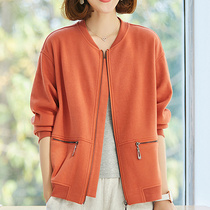 Mom early spring and autumn coat 2021 new middle-aged womens clothing middle-aged plus fat special size foreign style thin coat