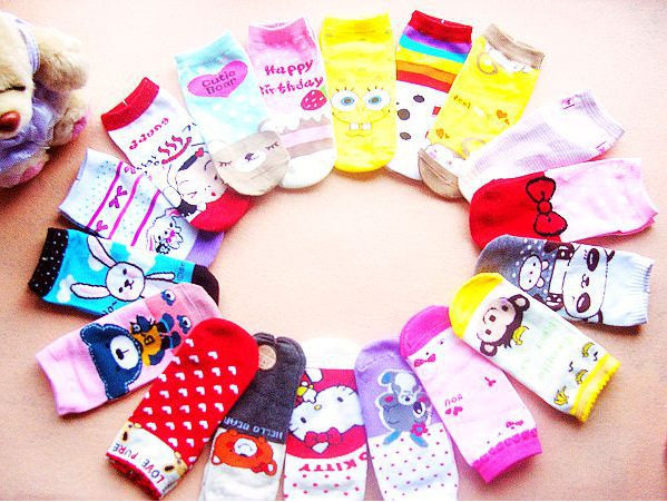 Chaussettes - collants dessin animé court - Ref 771453 Image 11