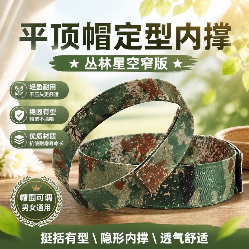 Standard P21Z New Camouflage Hat Support, Adjustable Genuine Internal Support for Training, Non-Deforming and Shaping Training Hat Inner Support
