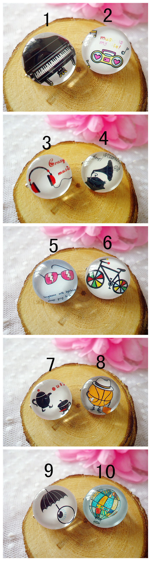 Broche Lovers en cristal artificiel - Ref 1180505 Image 5