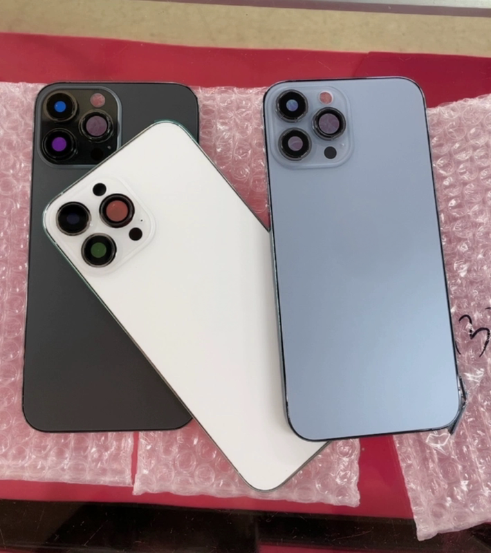 Suitable for 13Pro/13Pro Max Original Refurbished Middle Frame and Back Cover, Includes Buttons, Waterproof Glue, Dustproof Net, and Magnet