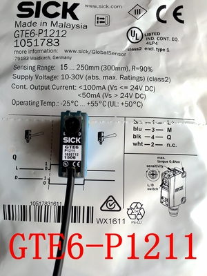 Совершенно новый оригинальный немецкий фотоэлектрический переключатель SICK GTE6-P1211, GTE6-P1212, если один из них неверный, один штраф равен десяти.